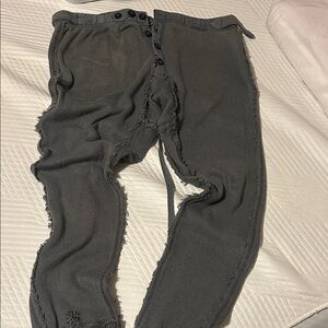 Magnolia Pearl Charcoal Button-Up Joggers